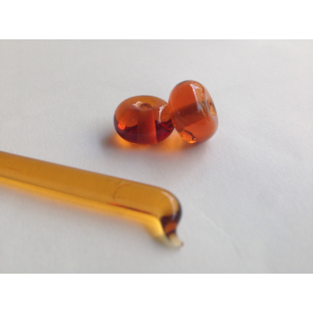 Medium Amber - Med Topaz Transparent Sheet 50cm x 50cm (014)