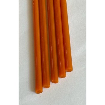 Borosilicate Opaque Orange(3) 7mm Rod