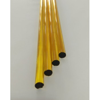 Borosilicate Yellow Rod 8mm