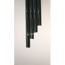 Borosilicate Transparent Black Rod 7mm