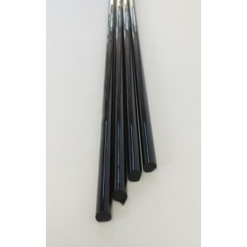Borosilicate Opaque Black Rod 7mm