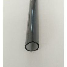 Borosilicate Tube Transparent Black 22x1,8mm