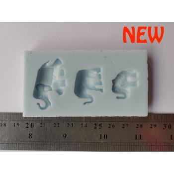 Elephants Silicone Mould No.32