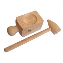 Wooden Block and Hammer (4 sided)