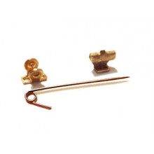 Bronze Brooch pin fixing agent