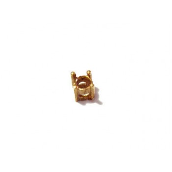 Bronze bezel (4mm) for round cut