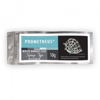 Prometheus® Weisser Bronze Clay Spritzmasse 10 g (mit 3 Spitzen)